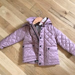 Burberry Llana Diamond Quilted Hooded Jacket
